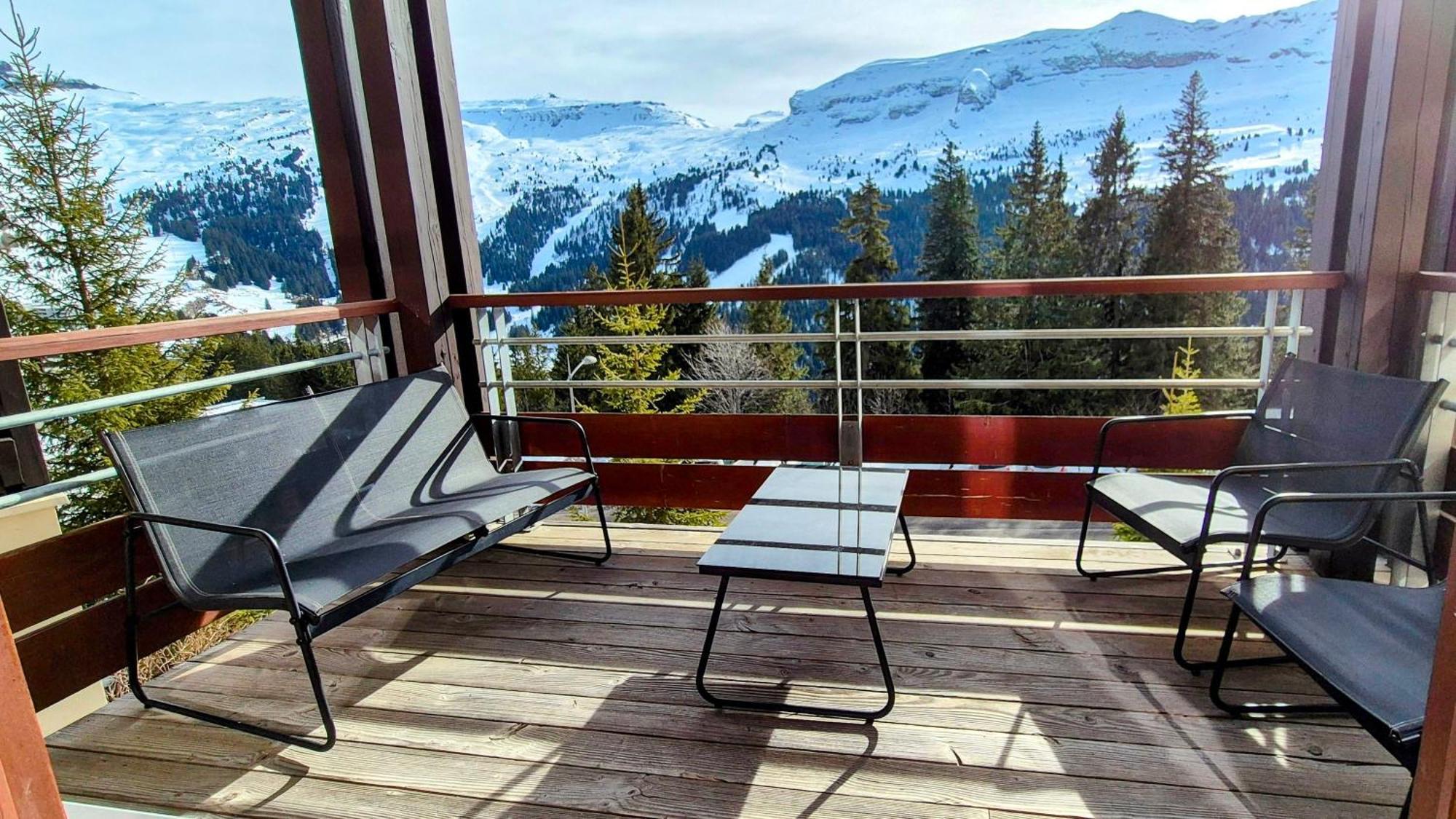 Appartement Premium En Pleine Nature A Flaine, 8 A 10 Personnes - Piscine Exterieure Chauffee, Jacuzzi, Sauna, Hammam Et Salle De Sport Exterior foto